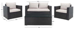 Safavieh Machie 4Pc Living Set , PAT7508