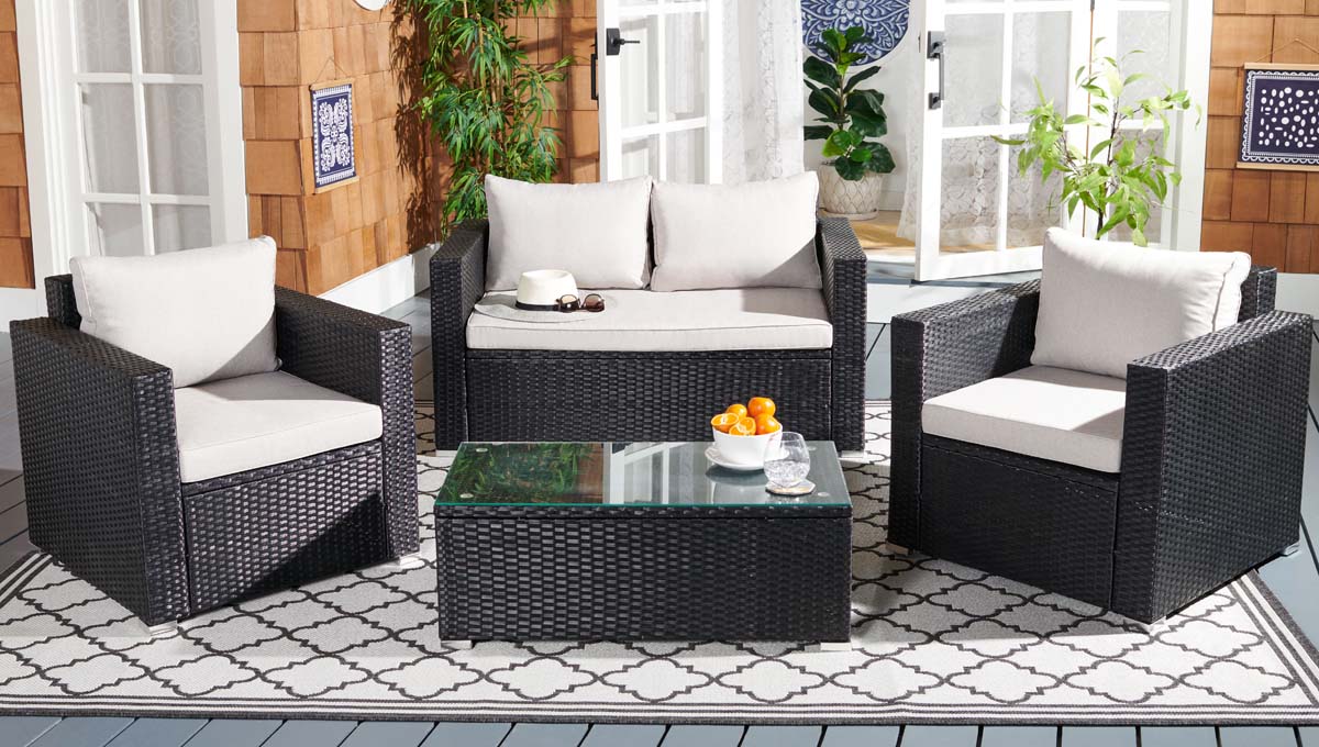 Safavieh Machie 4Pc Living Set , PAT7508