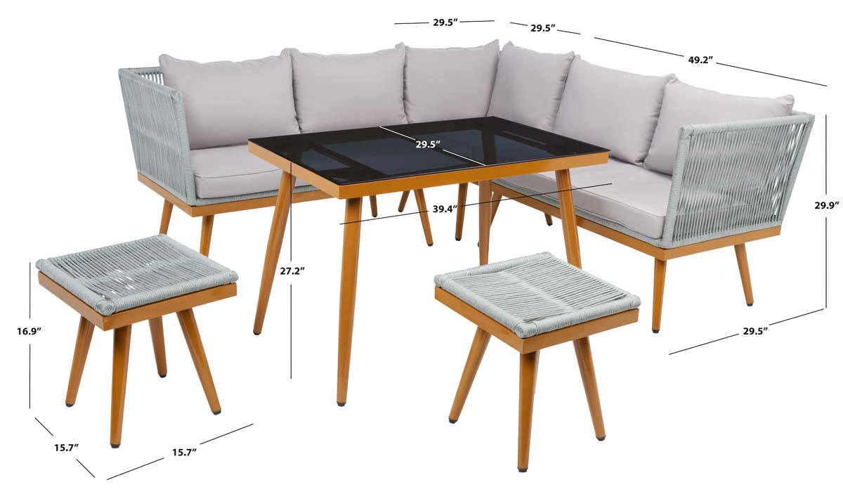 Safavieh Romlin Outdoor Dining Set , PAT7528