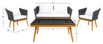 Safavieh Malsor 4Pc Outdoor Living Set , PAT7529