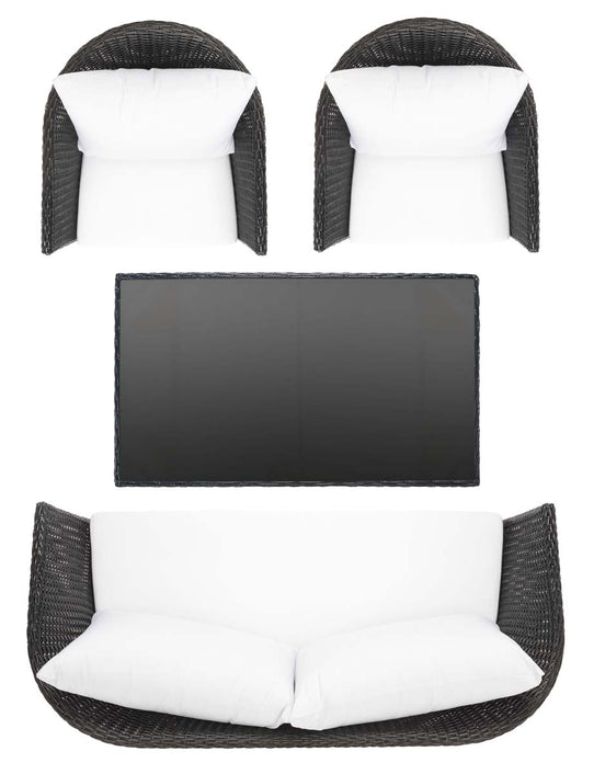 Safavieh Malsor 4Pc Outdoor Living Set , PAT7529