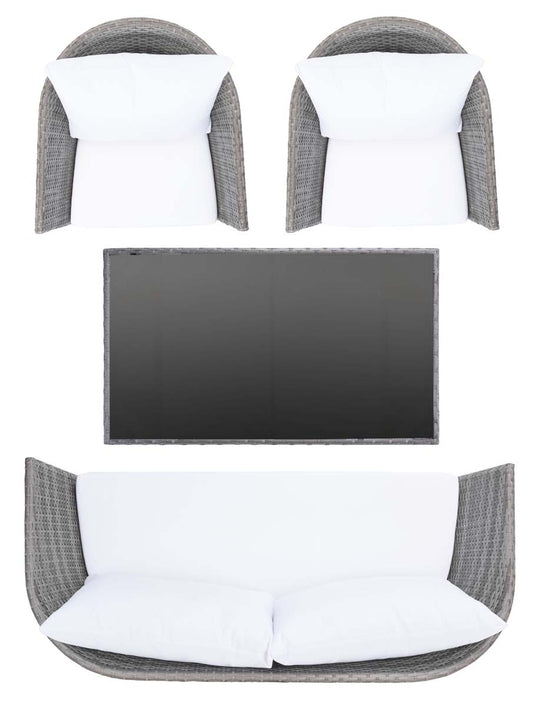 Safavieh Malsor 4Pc Outdoor Living Set , PAT7529