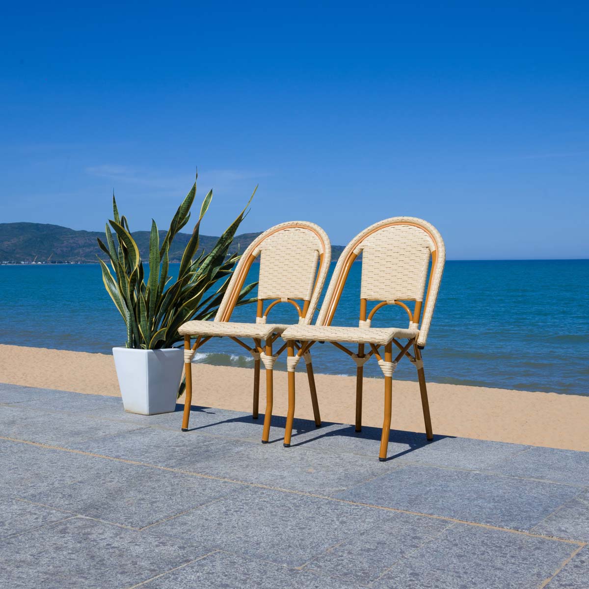 Safavieh California Side Chairs (Set of 2) , PAT7530 - Natural