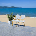 Safavieh California Side Chairs (Set of 2) , PAT7530 - White / Navy