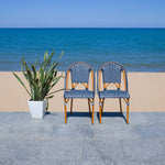 Safavieh California Side Chairs (Set of 2) , PAT7530 - Navy / White