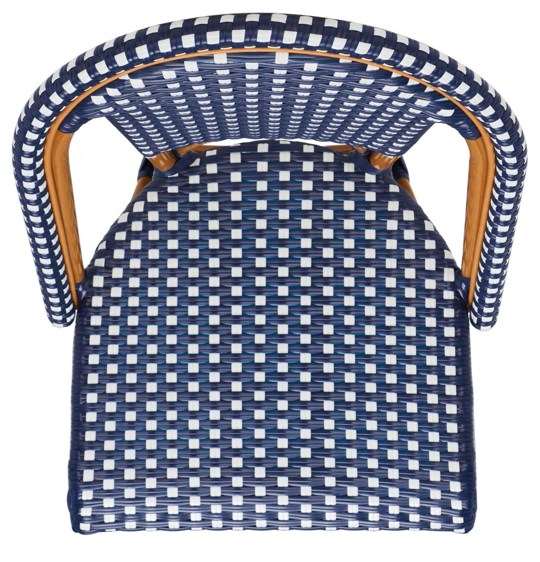 Safavieh California Side Chairs (Set of 2) , PAT7530 - Navy / White