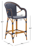 Safavieh California Bar Stool , PAT7535 - Navy