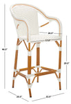 Safavieh California Bar Stool , PAT7535 - White