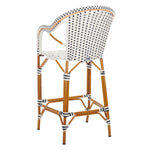 Safavieh California Bar Stool , PAT7535 - White/Navy