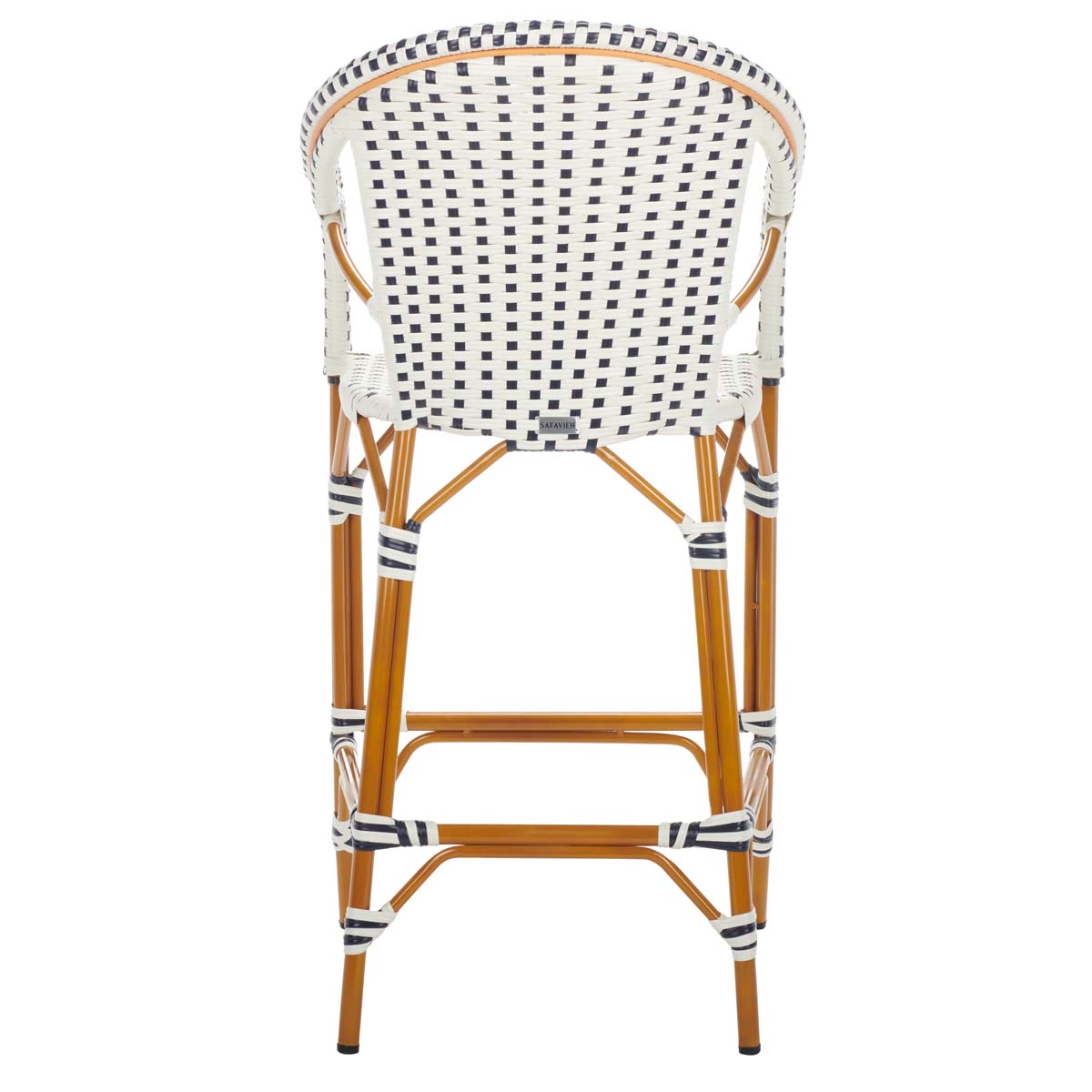 Safavieh California Bar Stool , PAT7535 - White/Navy