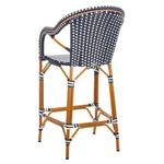 Safavieh California Bar Stool , PAT7535 - Navy/White
