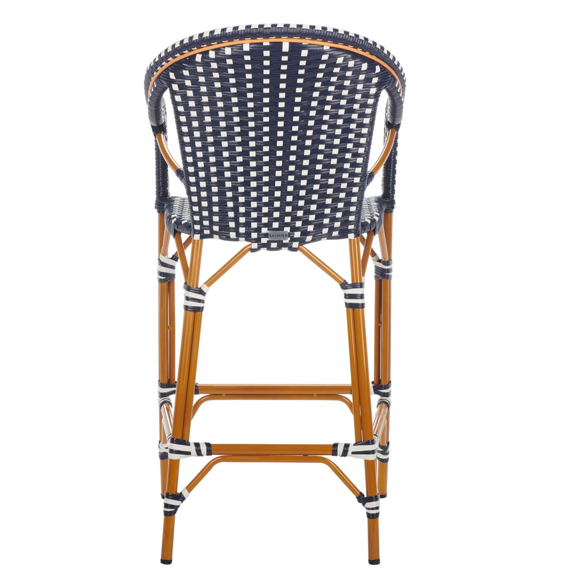 Safavieh California Bar Stool , PAT7535 - Navy/White