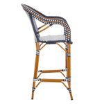 Safavieh California Bar Stool , PAT7535 - Navy/White