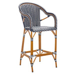 Safavieh California Bar Stool , PAT7535 - Navy/White