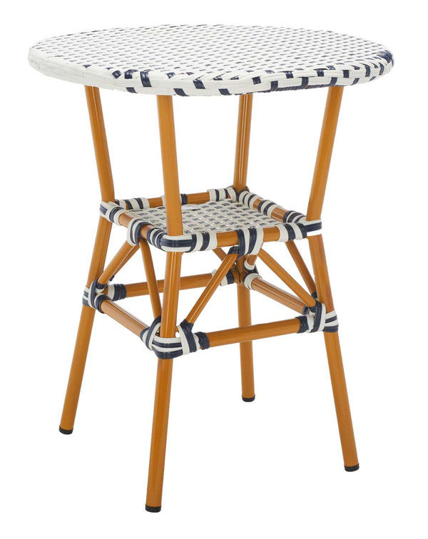 Safavieh California Bistro Table , PAT7536 - White / Navy