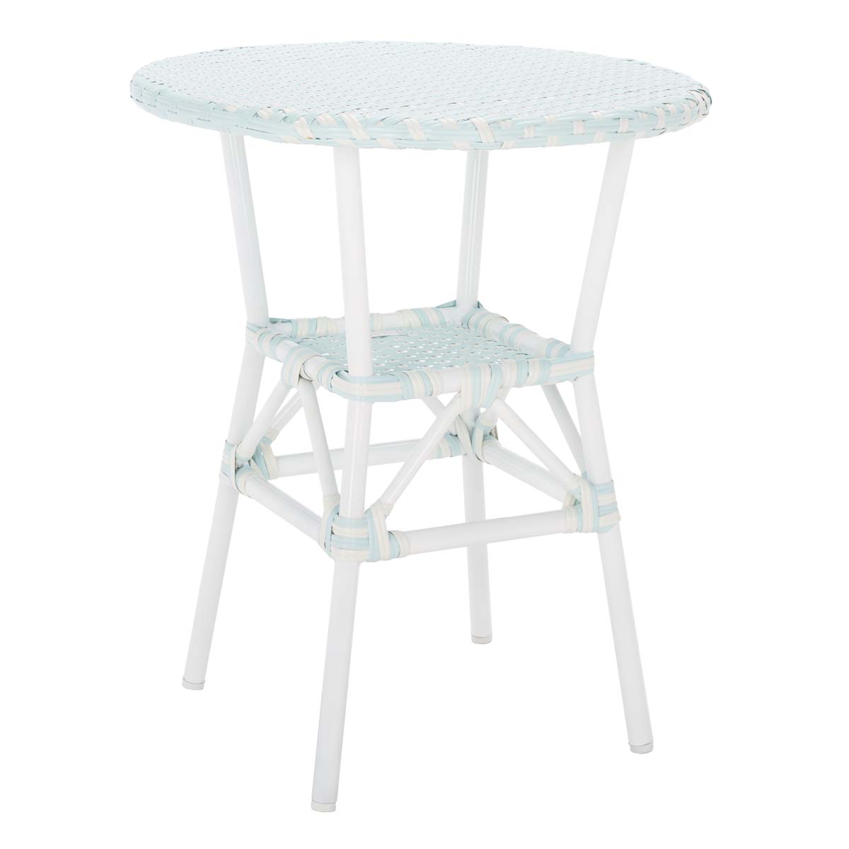 Safavieh California Bistro Table , PAT7536 - Baby Blue / White