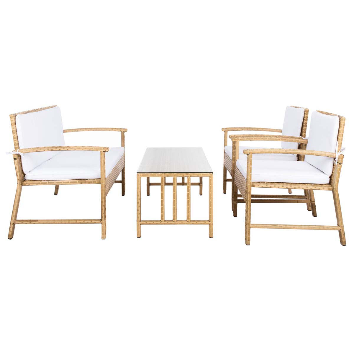 Safavieh Krissy Living Set , PAT7711 - Natural / White