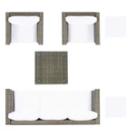 Safavieh Presla 6 Piece Living Set , PAT7715