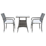Safavieh Laban Bistro Set , PAT7718 - Grey Brown / White