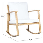 Safavieh Daire Rocking Chair , PAT7721 - Natural / White