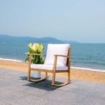 Safavieh Daire Rocking Chair , PAT7721 - Natural / White