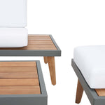 Safavieh Melbrook 6Pc Living Set/Black/White Cushion , PAT7723