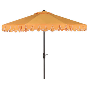 Safavieh Uv Resistant Elegant Valance 9Ft Auto Tilt Umbrella, PAT8006