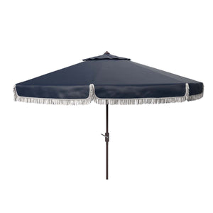 Safavieh Milan Fringe 11Ft Rnd Crank Umbrella , PAT8108