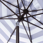 Safavieh Vienna 11Ft Rnd Crank Umbrella , PAT8111 - Navy/White