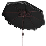 Safavieh Zimmerman 9ft Double Top Market Umbrella , PAT8200 - Black/White Trim