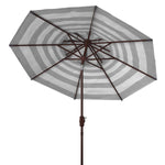 Safavieh Iris Fashion Line 9Ft Double Top Umbrella , PAT8204 - Black/White