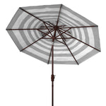 Safavieh Iris Fashion Line 9Ft Double Top Umbrella , PAT8204 - Navy/White