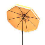 Safavieh Milan Fringe 9Ft Double Top Crank Umbrella , PAT8208 - Yellow