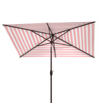 Safavieh Iris Fashion Line 6.5 X 10 Ft Rect Umbrella , PAT8304 - Orange Stripe