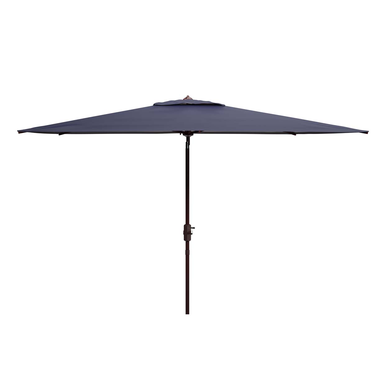 Safavieh Athens 6.5 X 10 Ft  Rect Crank Umbrella , PAT8307 - Navy / White