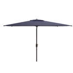 Safavieh Athens 6.5 X 10 Ft  Rect Crank Umbrella , PAT8307 - Navy / White