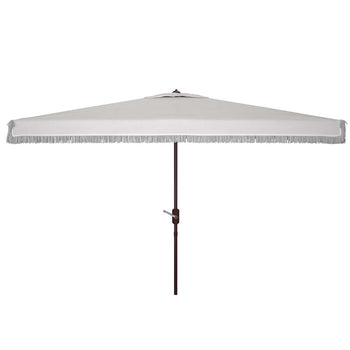 Safavieh Milan Fringe 6.5 X 10 Ft Rect Crank Umbrella , PAT8308
