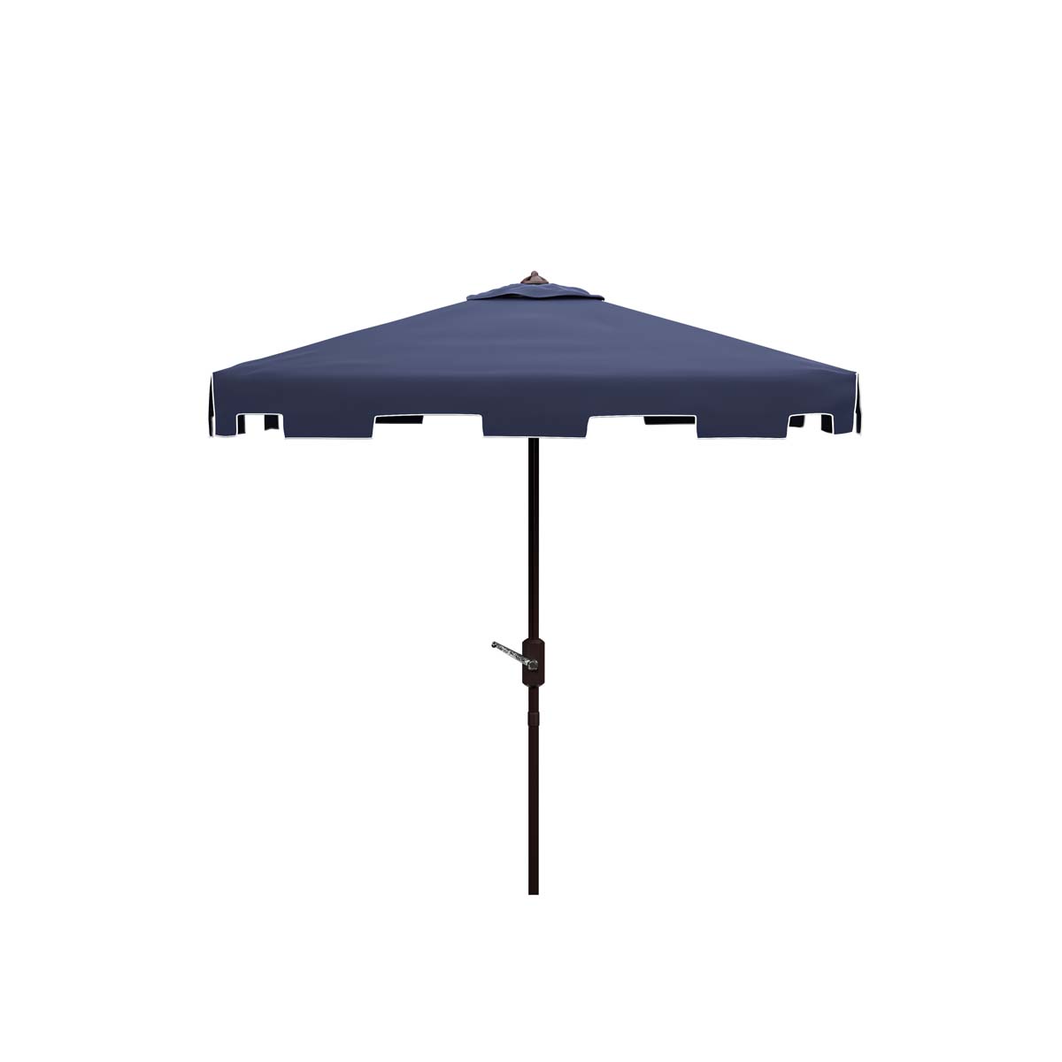 Safavieh Zimmerman 7.5 Ft Square Market Umbrella , PAT8400 - Navy/White