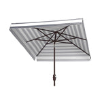 Safavieh Elsa Fashion Line 7.5 Ft Square Umbrella , PAT8403 - Black/White