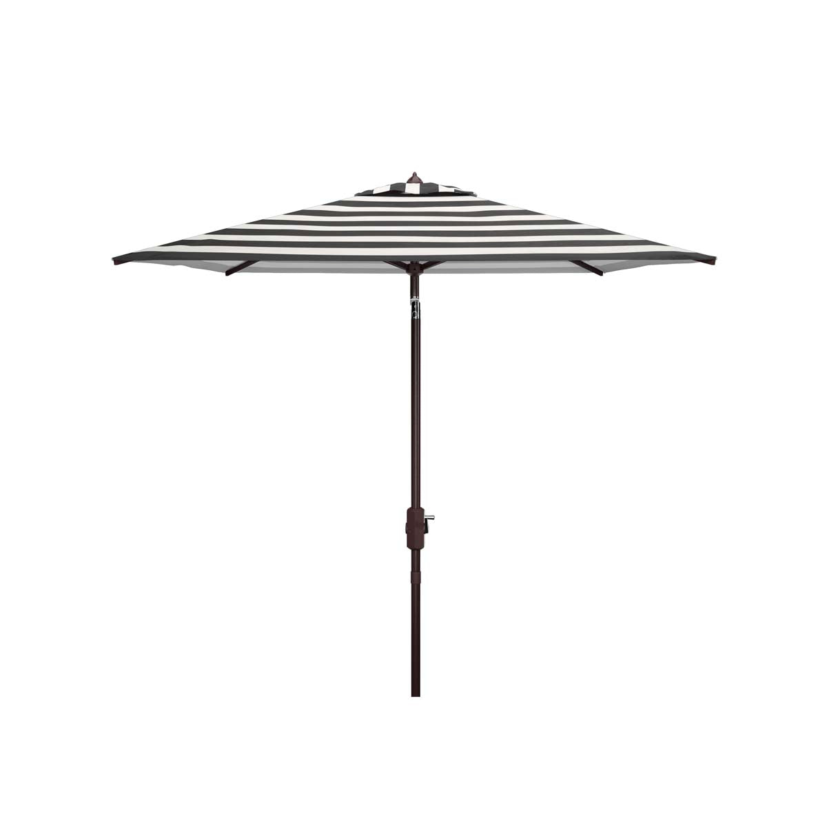 Safavieh Iris Fashion Line 7.5 Ft Square Umbrella , PAT8404 - Black/White