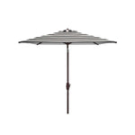 Safavieh Iris Fashion Line 7.5 Ft Square Umbrella , PAT8404 - Black/White