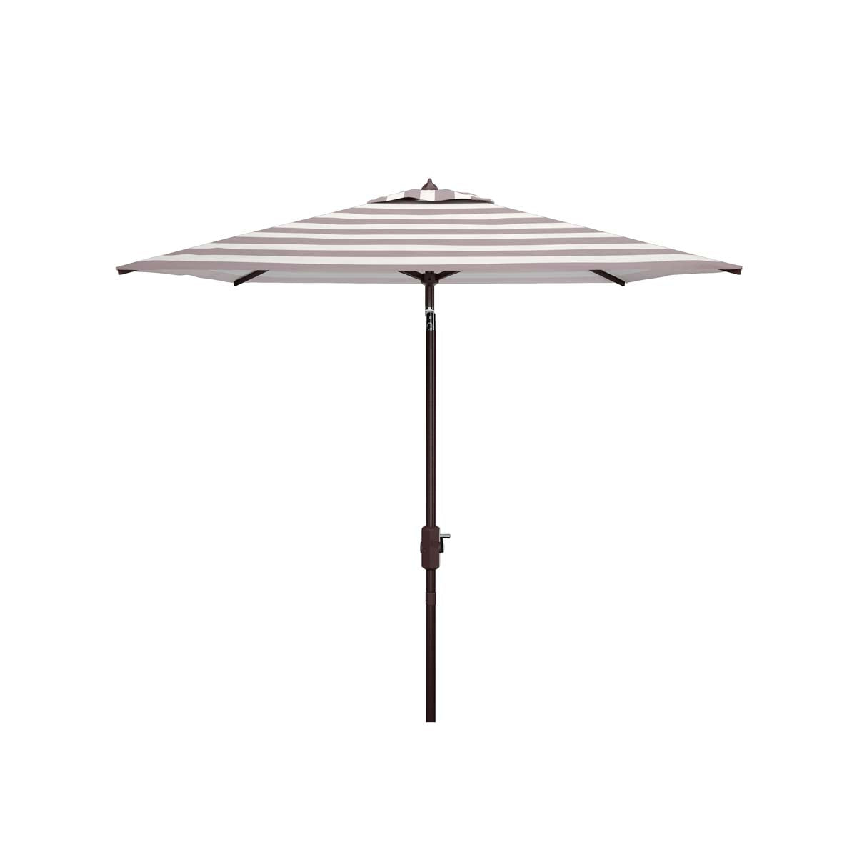 Safavieh Iris Fashion Line 7.5 Ft Square Umbrella , PAT8404 - Grey/White