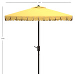 Safavieh Elegant Valance 7.5 Ft Square Umbrella , PAT8406 - Yellow