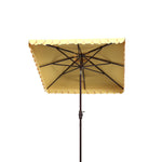 Safavieh Elegant Valance 7.5 Ft Square Umbrella , PAT8406 - Yellow