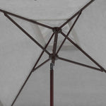 Safavieh Elegant Valance 7.5 Ft Square Umbrella , PAT8406 - White/Black