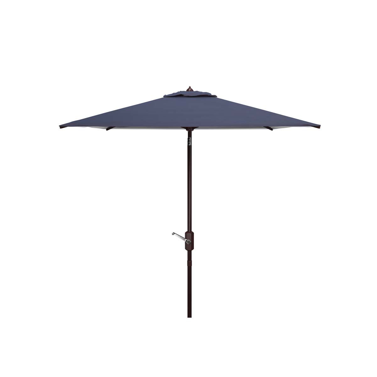 Safavieh Athens 7.5 Ft Square Crank Umbrella , PAT8407 - Navy/White