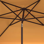 Safavieh Milan Fringe 7.5 Ft Square Crank Umbrella , PAT8408 - Yellow