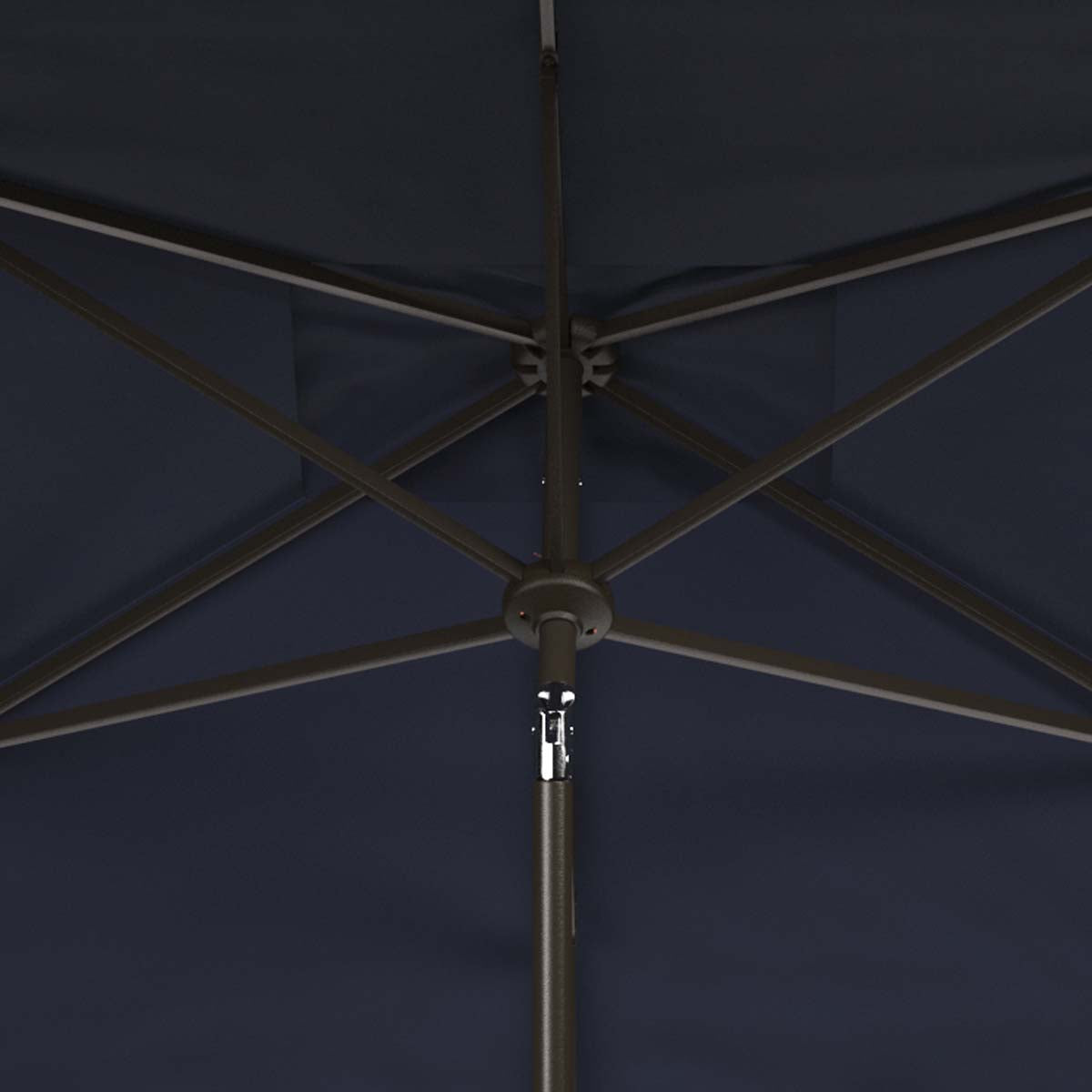 Safavieh Venice 7.5 Ft Square Crank Umbrella , PAT8410