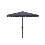 Safavieh Venice 7.5 Ft Square Crank Umbrella , PAT8410 - Navy/White