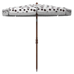 Safavieh Sydney 6.5 Ft Umbrella , PAT8502 - White/Black Polka Dot